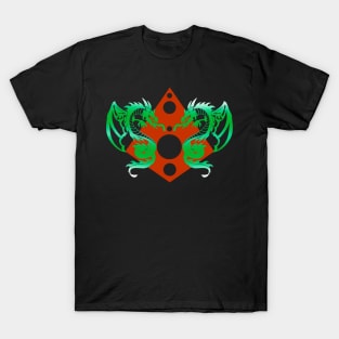 Green Dragons Pyramid T-Shirt